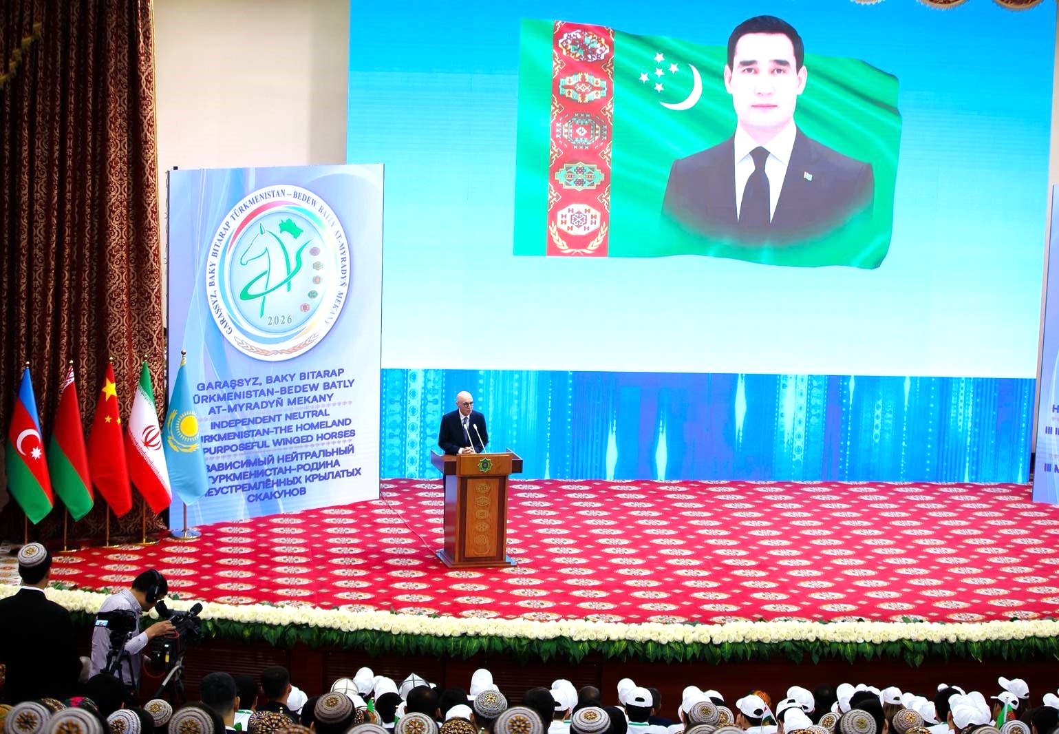 Deputy Minister of Science and Education of the Republic of Azerbaijan, Firudin Gurbanov, attended the opening ceremony of the 3rd International Mathematical Olympiad held in Turkmenistan Xeber basligi