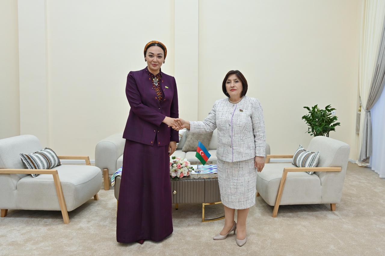 Milli Məclisin sədri Sahibə Qafarova Buxarada Türkmənistan Məclisinin sədri ilə görüşüb Xeber basligi